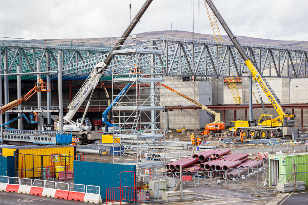 Northern Ireland construction output illustrated by work on Belfast Grand Central Station