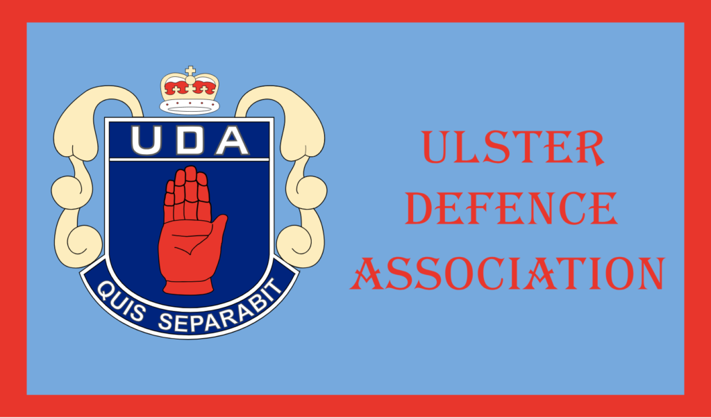 Ulster Defence Association (UDA) flag and emblem