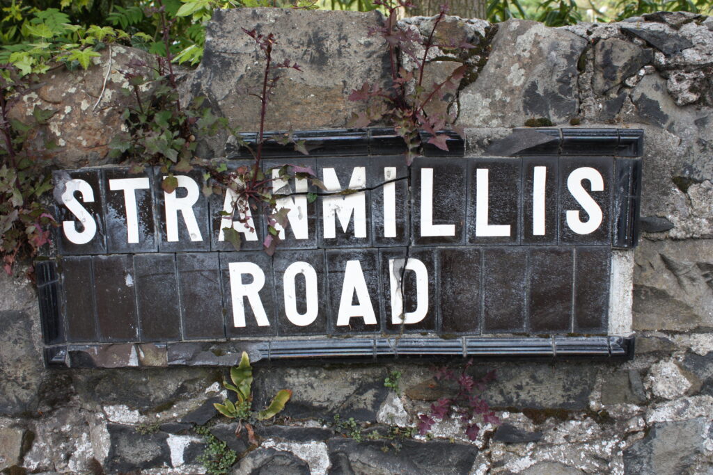 Stranmillis Road sign in south Belfast, illustrating the Stranmillis hate crime assault report