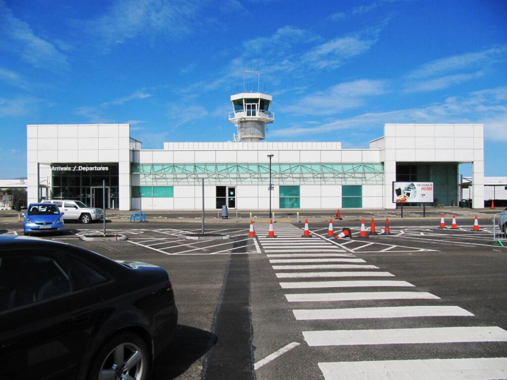 City of Derry Airport terminal building and control tower