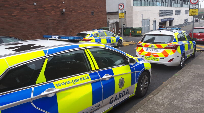Garda cars following Gary Anderson arrest in Donegal