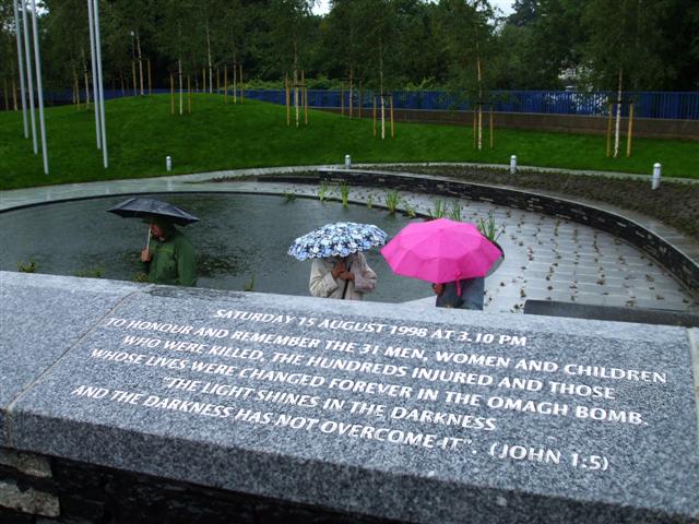 Omagh Bombing Inquiry – Garden of Light memorial in Omagh