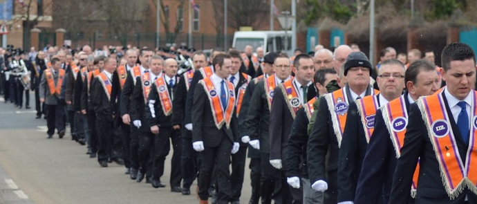 range Order parade pictured as political reaction continues over the Drumcree parade