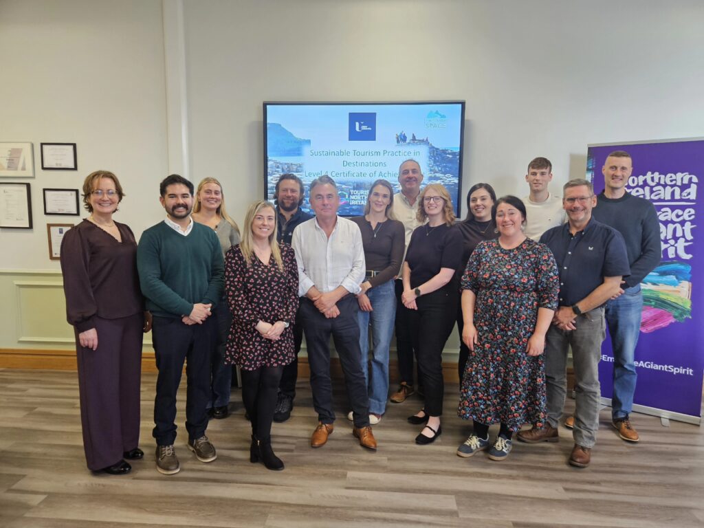 Tourism NI sustainability programme participants at Seamus Heaney HomePlace