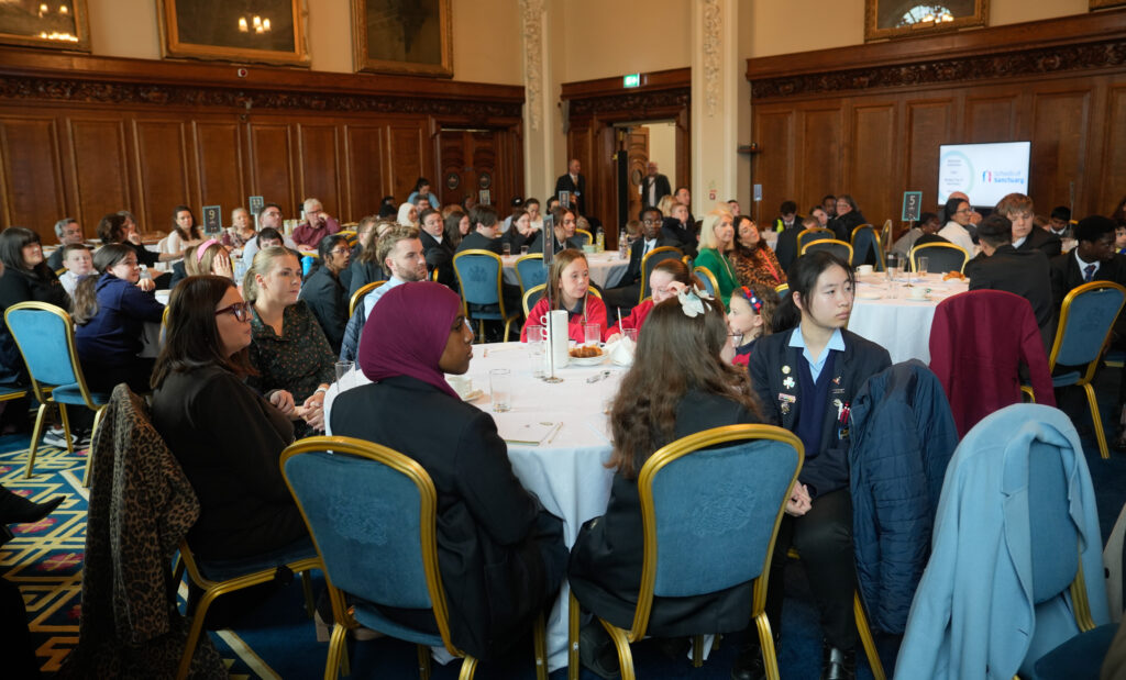Pupils, teachers and Education Authority staff attending the ceremony