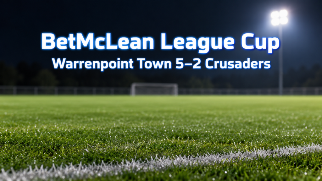 Warrenpoint Town beat Crusaders 5-2 after extra time in the BetMcLean League Cup