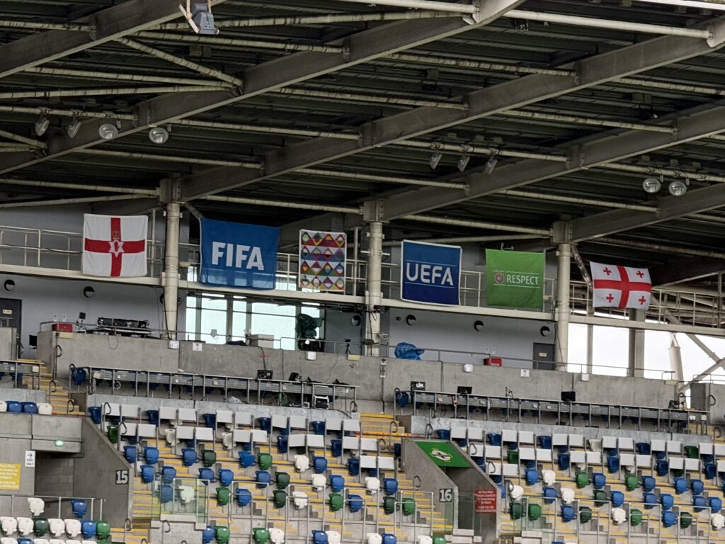 Northern Ireland v Georgia at Windsor Park ahead of UEFA Nations League match