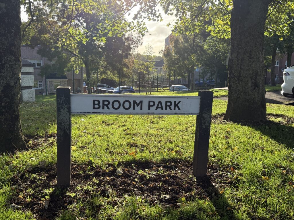 Broom Park housing development location in Dunmurry, where plans have been submitted for 10 new homes