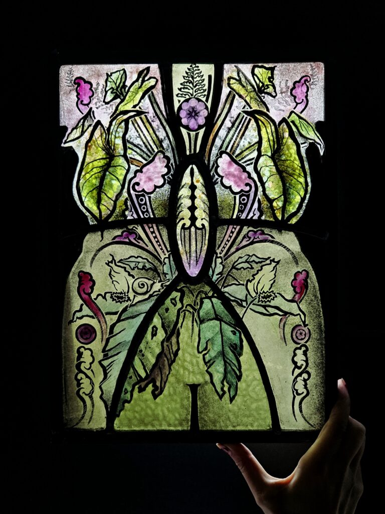 Artwork by Kerrie Hanna created for the Botanic Gardens exhibition The Earth is the First Body