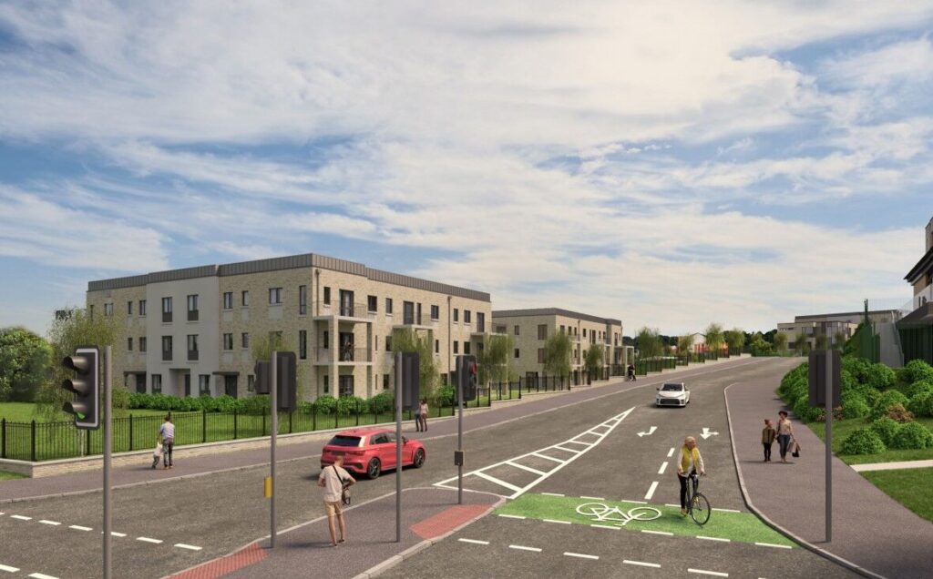 Proposed social housing apartments near Monagh By-pass following approval of 65 new homes in west Belfast