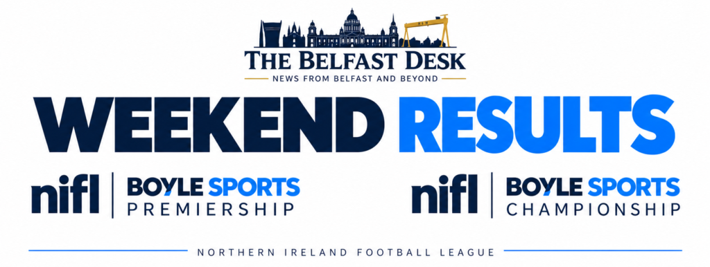 The Belfast Desk graphic for the NIFL Premiership and Championship weekend results