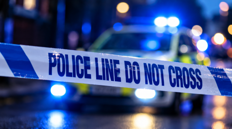 Police cordon illustrating the North Belfast aggravated burglary investigation