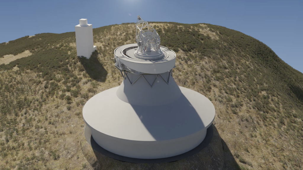 Artist's impression of the European Solar Telescope being developed on La Palma with Queen's University Belfast involvement
