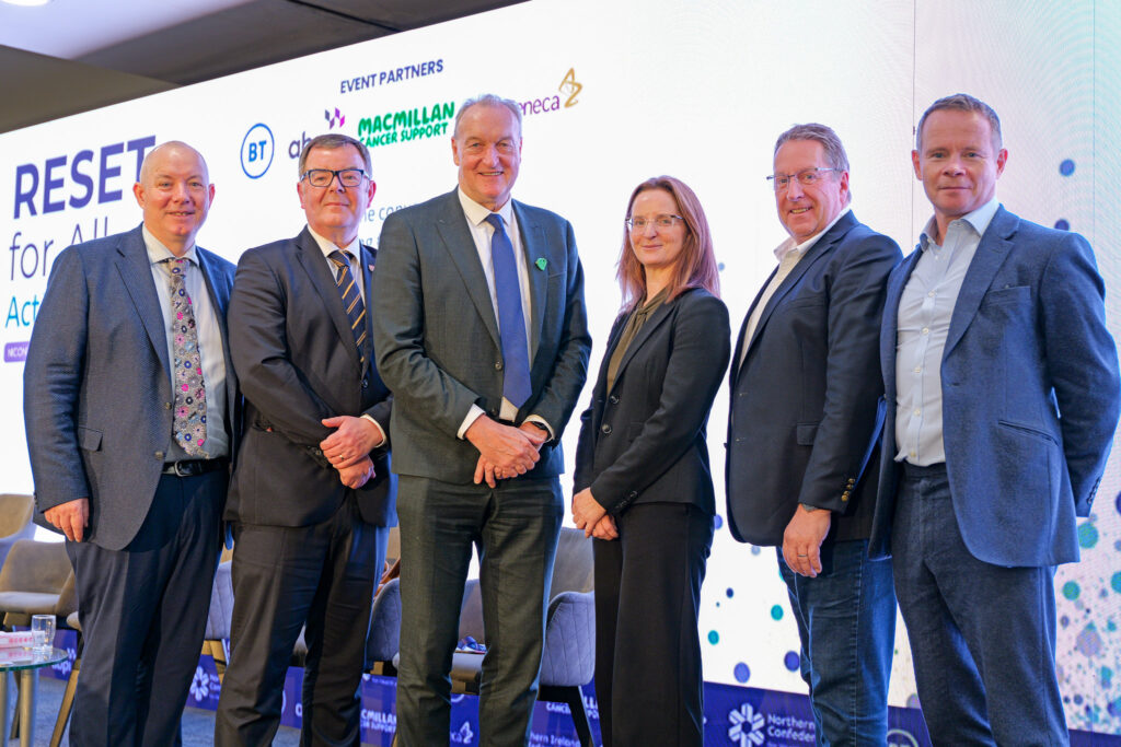 Northern Ireland health innovation partnership representatives at the launch of the Academic, Health and Economic Partnership