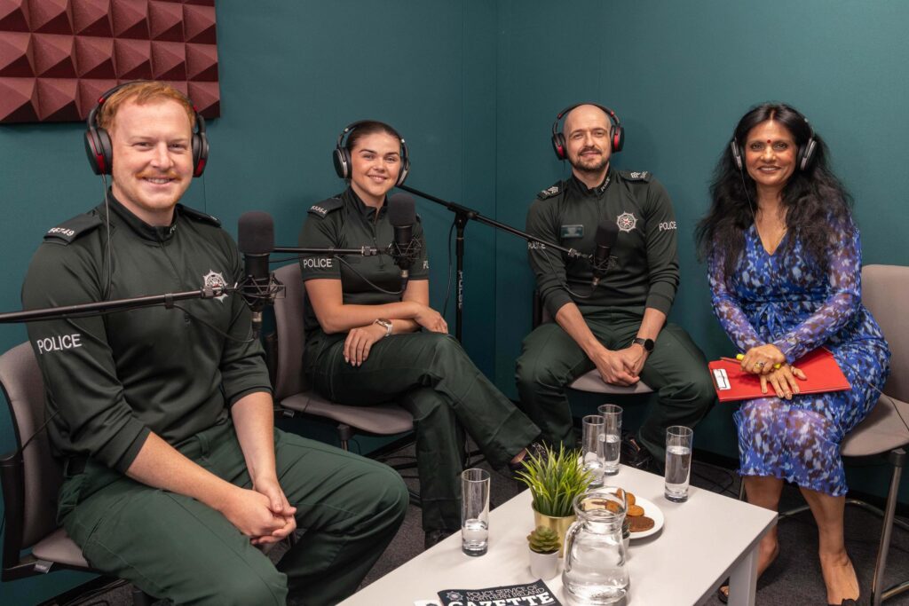 PSNI Beyond the Badge podcast with Adam, Jade, Nigel and Lata Sharma