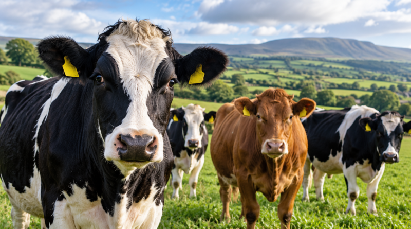 Cattle in a field illustrating the Shamonda virus Northern Ireland warning